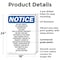 Signmission Do Not Knock No Uninvited Or Unexpected, 18 in W x Rectangle, Plastic OS-2PACK-NS-P-1824-V-11287 - alternate 5